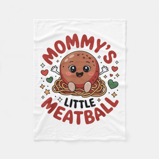 Mommys Little Meat Niedlich Baby Darling Liebe Mot Fleecedecke (Vorderseite)
