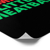 Mommy's Little Meatball Funny Italian Poster (Ecke)