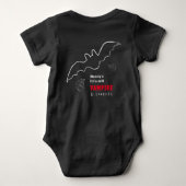 Mommy's Little Milk Vampire Halloween Baby Strampler (Rückseite)