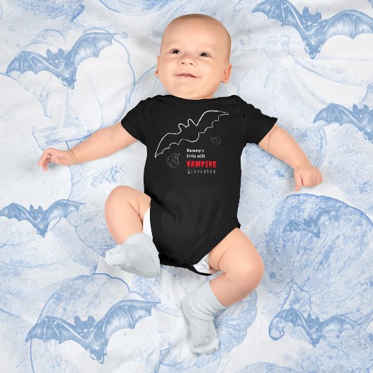 Mommy's Little Milk Vampire Halloween Baby Strampler
