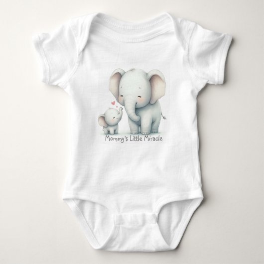 Mommy's Little Miracle Baby Bodysuit Baby Strampler (Vorderseite)