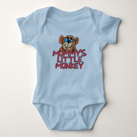 Mommy's Little Monkey Baby Strampler (Vorderseite)