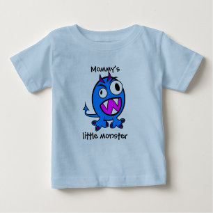 Mommy's Little Monster - Blue Version Baby T-shirt