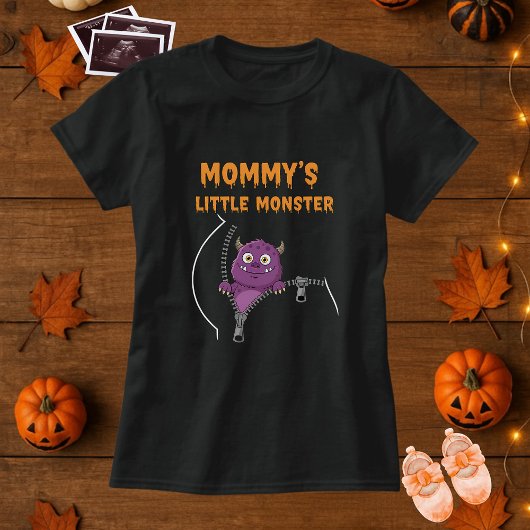 Mommys Little Monster Halloween Mütterschaft T-Shirt