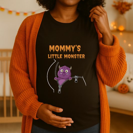 Mommys Little Monster Halloween Mütterschaft T-Shirt
