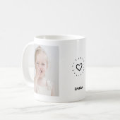 Mommys Little Princess Foto und Name Tasse (Vorderseite Links)