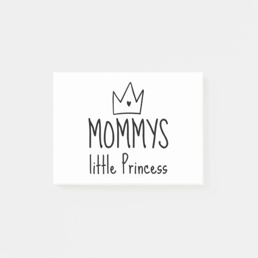 Mommys Little Princess Post-it Klebezettel (Vorderseite)