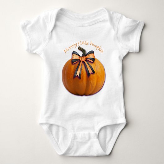 "Mommy's Little Pumpkin" Baby Strampler (Vorderseite)