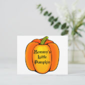 Mommy's Little Pumpkin Postkarte (Stehend Vorderseite)