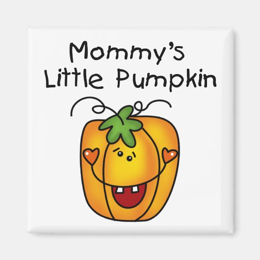 Mommy's Little Pumpkin T - Shirt und Geschenke Magnet (Vorne)