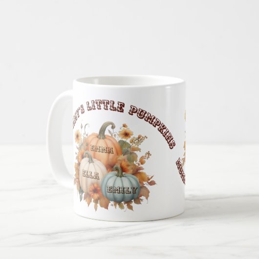 Mommy's Little Pumpkins Kaffeetasse (Vorderseite Links)