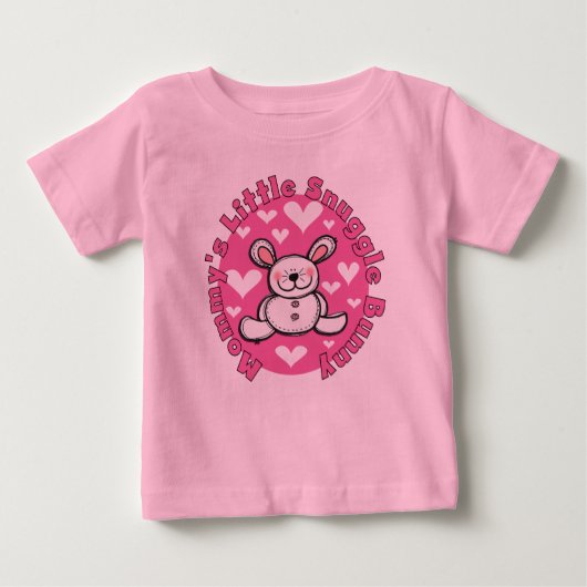 Mommy's Little Snuggle Bunny Baby T-shirt (Vorderseite)