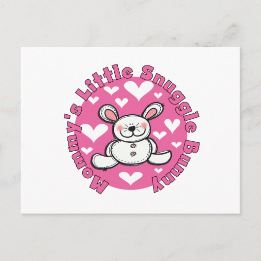 Mommy's Little Snuggle Bunny Postkarte (Vorderseite)