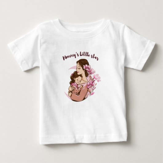 Mommy's Little Star Baby T-shirt (Vorderseite)