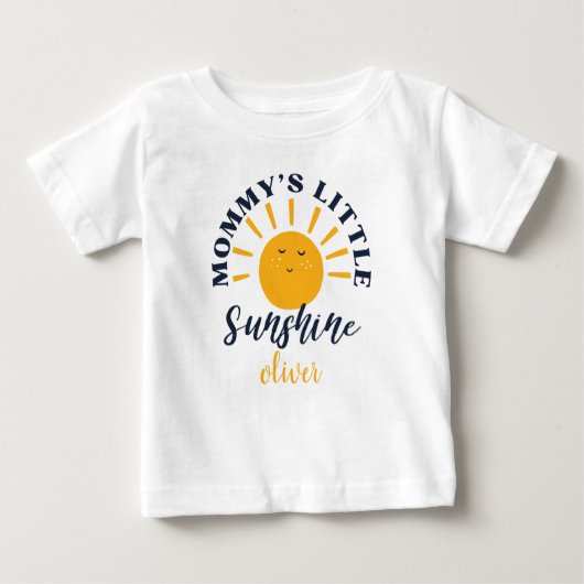 Mommy's Little Sunshine Custom Funny Geschenk Neug Baby T-shirt (Vorderseite)