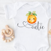 Mommy's Little Süsse Citrus Orange Baby Strampler