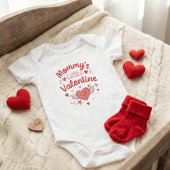 Mommy's Little Valentine Adorable Baby Strampler