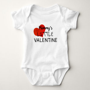Mommy's Little Valentine Baby Boys' Valentinstag Baby Strampler