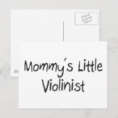 Mommys Little Violinist Postkarte (Vorne/Hinten)