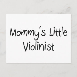 Mommys Little Violinist Postkarte