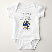 Mommy's Little Volleyball Buddy Baby Strampler (Vorderseite)