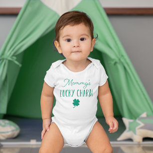 Mommy's Lucky Charm   Niedlicher St. Patrick's Day Baby Strampler