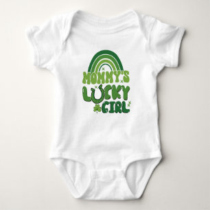 Mommy's Lucky Irish Girl Toddler Kids Baby Strampler