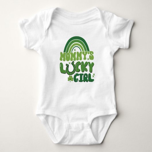 Mommy's Lucky Irish Girl Toddler Kids Baby Strampler (Vorderseite)