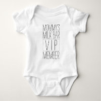 Mommy's milch Bar VIP Mitglied Baby Jersey Bodysui