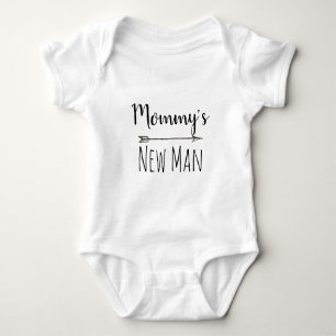 Mommy's New Man Baby Bodysuit Baby Strampler
