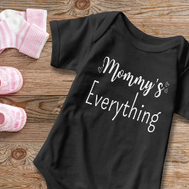 Mommy's Personalisierter Weißtext Custom Unisex Baby Strampler