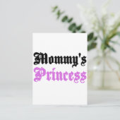 Mommy's Prinzessin Postkarte (Stehend Vorderseite)