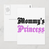 Mommy's Prinzessin Postkarte (Vorne/Hinten)