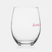 Mommy's Pump & Dump Cup Mädchen Mama Weinglas Ohne Stiel (Rechts)