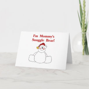 Mommy's Snuggle Bären T - Shirt und Geschenke Feiertagskarte