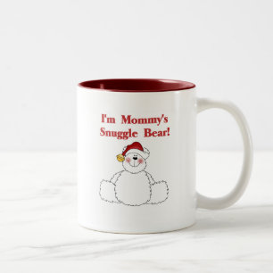Mommy's Snuggle Bären T - Shirt und Geschenke Zweifarbige Tasse