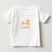 Mommys Sunshine Baby Text Design Baby T-shirt (Rückseite)