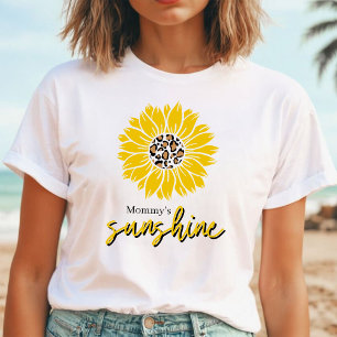 Mommy's Sunshine Gelbe Sonnenblumenblätter T-Shirt