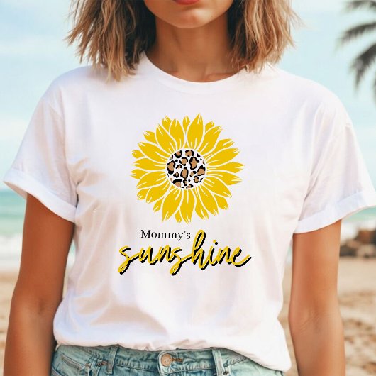 Mommy's Sunshine | Gelbe Sonnenblumenblätter T-Shirt