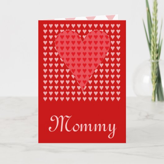 Mommy's Valentine Feiertagskarte (Vorderseite)