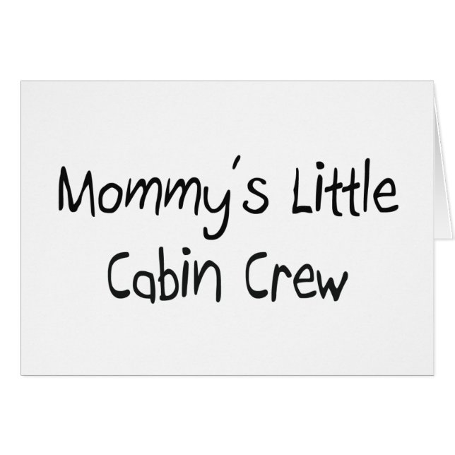 Mommys wenig Kabinen-Crew (Vorderseite (Horizontal))