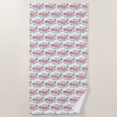 Mommy's Workout Buddy trainieren Widerstandsbänder Strandtuch (Vorderseite)