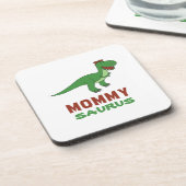Mommysaurus Dinosaur T-Rex Dino Mama Muttertag Getränkeuntersetzer (Linke Seite)