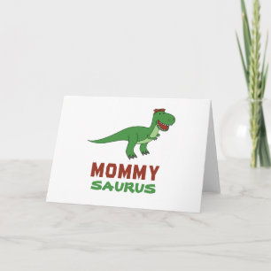 Mommysaurus Dinosaur T-Rex Dino Mama Muttertag Karte