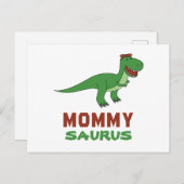 Mommysaurus Dinosaur T-Rex Dino Mama Muttertag Postkarte (Vorne/Hinten)