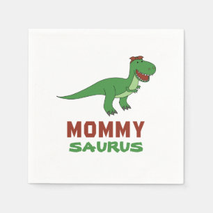 Mommysaurus Dinosaur T-Rex Dino Mama Muttertag Serviette