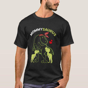 Mommysaurus Mommy 2 Kinder Dinosaurier Mama Mutter T-Shirt