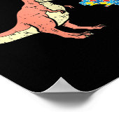 Mommysaurus Puzzle Dinosaurier Autismus Mama Poster (Ecke)