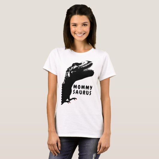Mommysaurus Rex mit Nagellack T-Shirt (Vorne ganz)