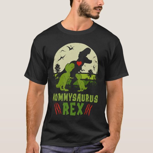 Mommysaurus Rex Rex Dinosaurier Niedlich Muttertag T-Shirt (Vorderseite)
